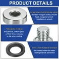 thumbnail image 3 of M12 x 1 Stainless Steel Pipe Plug 5 Pcs Metric Male Internal Hex Thread Socket with Washer, 3 of 7