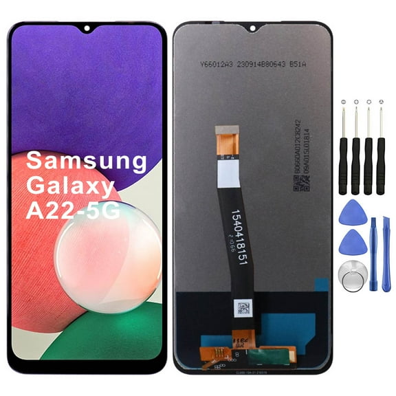KIQ Replacement LCD Screen Full Assembly with Digitizer Compatible with Samsung Galaxy A22 5G