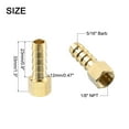 thumbnail image 2 of Uxcell 10 Pack Brass Hose Barb Fitting, 5/16" Bard x 1/8" NPT Female Hose Connector, 2 of 6