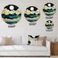 thumbnail image 4 of Designart "Nature s Roar in the Mountains I" Abstract Landscape Oversized Wall Clock, 4 of 5