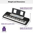thumbnail image 3 of Teclado portátil Yamaha YPT-380 Touch Sensitive 61 teclas, 3 of 5