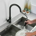thumbnail image 3 of Modern 304 Stainless Steel Hot Cold Mixer Water Tap Pull Down Black Brushed Gold Pull Out Smart Touch Sensor Kitchen Faucet, 3 of 3