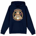 thumbnail image 3 of Stranger Things Jim Hopper Vector Art Morning Coffee & Contemplation Men's Navy Blue Graphic Hoodie-Medium, 3 of 5