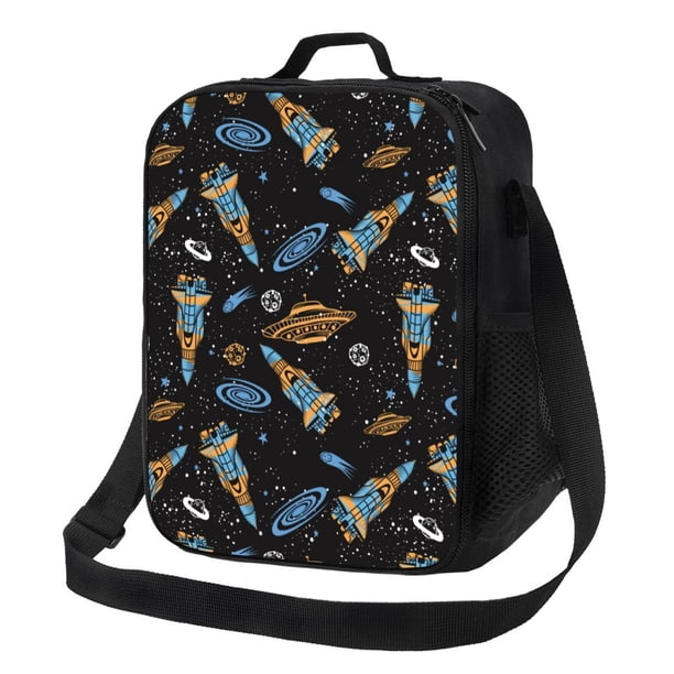 Fotbe Space Rocket Lonchera Bolsa de Almuerzo para Hombres y Mujeres, Lonchera de Gran Capacidad, Bolsa de Almuerzo Reutilizable, Bolsa Térmica Aislante
