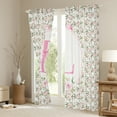 thumbnail image 3 of Castle Fairy Personalized Initial Letter L Black Out Curtains for Children Women Men,Floral Rose Bow-Tiecurtains Pack Of 2 (42X63 Each),Monogrammed Alphabet Bedroom Curtains,Breathable Home Decor, 3 of 6