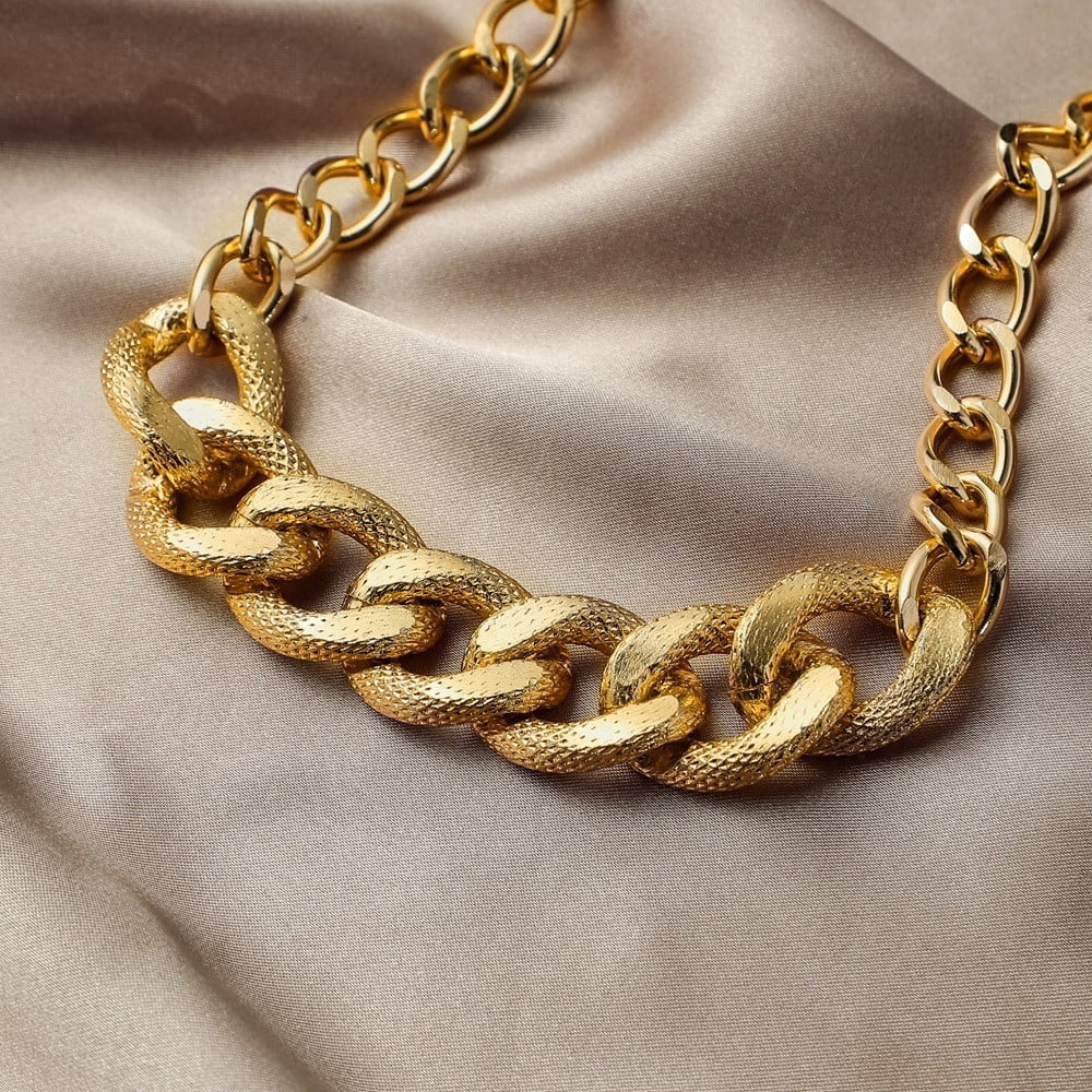 Collier Tour De Cou Doré Avec Pompons Topshop Freedom - Neuf, Jamais Porté