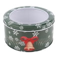 thumbnail image 1 of Christmas Candy Can,Christmas Round Candy Cookie Candy Can Gift Box World-Class Design, 1 of 8