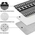thumbnail image 5 of Black White Ethnic Pattern Bathroom Rugs Sets 3 Piece,Toilet Cover Set,Absorbent Non Slip Bathroom Mats Sets with U-Shaped Contour Rug Toilet Rug Set, 5 of 5