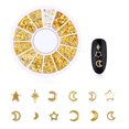 thumbnail image 4 of Décorations de Manucure Rivet Lune Étoiles Japonais Ajouré en Alliage Rivet Décoratif pour Ongles, 4 of 7