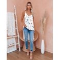 thumbnail image 4 of Zeagoo Womens V Neck Cami Tank Top Strap Sleeveless T Shirt Casual Loose Cotton Vest Blouse, 4 of 6