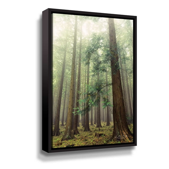 Artwall The Friendly Giants, Gallery Wrapped Floater-framed Canvas by Martin Podt