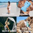 thumbnail image 4 of Toalla de playa Dock & Bay, de secado rápido, sin arena, color azul marino profundo, 4 of 8