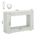 thumbnail image 6 of Tribesigns 47-Inch Console Table, Farmhouse Entryway Console Table with Storage, Industrial White Accent Table for Living Room, Entrance, 6 of 7