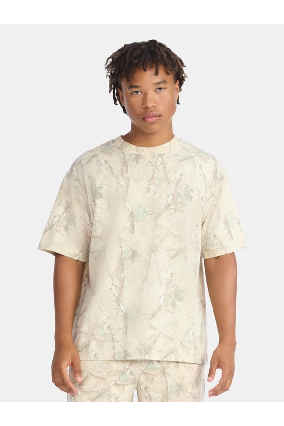 Oversized Tee with Short Sleeves, Men's and Big Men's XS-5XL