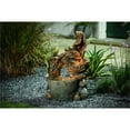 thumbnail image 2 of LuxenHome Resin Frogs and Tree Outdoor Fountain, 2 of 7