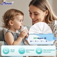 thumbnail image 4 of Mioszzi Baby Wipes, Plant-Based Non-Woven, 99.9% Water Infused, Aloe Vera Extract, Alcohol-Free, 8 Packs, 640 Total Wipes, 4 of 6