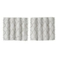 thumbnail image 6 of VHC Brands Ashmont Grey Ticking Stripe Country Farmhouse Short Panel Curtain Set 63"x36", 6 of 7