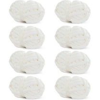 YNXGR White Chunky Chenille Yarn for Crocheting, Bulky Thick Fluffy Yarn for Knitting,Super Bulky Chunky Yarn for Hand Knitting Blanket, Soft Plush Yarn, 8 Jumbo Pack (27 yds,8 oz Each Skein)