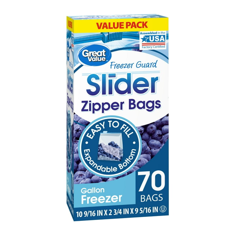 600 - 11 X 16 Zipper Gallon Black & Clear Bags