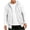 White, variant on Atkumj Sleeveless Zip Up Hoodie Men Fashion Solid Color Hooded Vest Casual Comfortable Drawstrings Mens Vest Outerwear with Front Pockets S