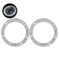 thumbnail image 2 of Miangastore 2PCS Car Ignition Button Ring Sticker Engine Start Stop Button Ring Decal Crystal Bling Rhinestone Car Decor Accessories (Colorful), 2 of 8
