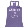 thumbnail image 1 of P&B Mother of Cats Funny Women's Tank Top, Heather Purple, L, 1 of 2