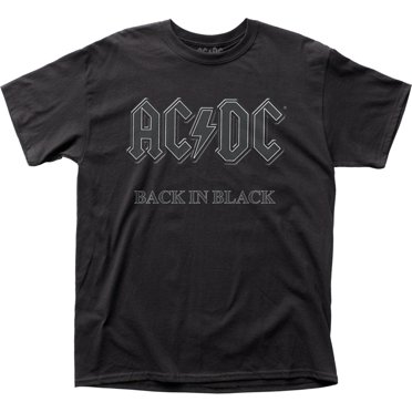 AC/DC Back In Black-Black Adult T-Shirt - Walmart.com