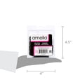 thumbnail image 4 of Amelia Beauty | 1/2in, Black, Elastic Rubber Band Pony Tail Holders | Made in USA, Ideal for Ponytails, Braids, Twists, Dreadlocks, Styling Accessories for Women, Men and Girls | 500 Pack, 4 of 5