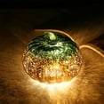 thumbnail image 3 of Glass Pumpkin Light LED Fall Lamp Fall Home Decor Thanksgiving Night Light for Bedroom Bathroom Hallway Halloween Decoration Table Centerpiece, 3 of 9