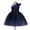Navy, variant on Odeerbi Kids Girls Princess Dresses Party Gowns Formal Dress Sequin Bow Evening Dress Sleeveless One Shoulder Dress Hot Pink