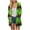Green, variant on Halloween Cardigan Jacket Cute Pumpkin Open Front Jacket Coat Casual Fashion Outerwear Long Sleeve Outerwear with Pockets