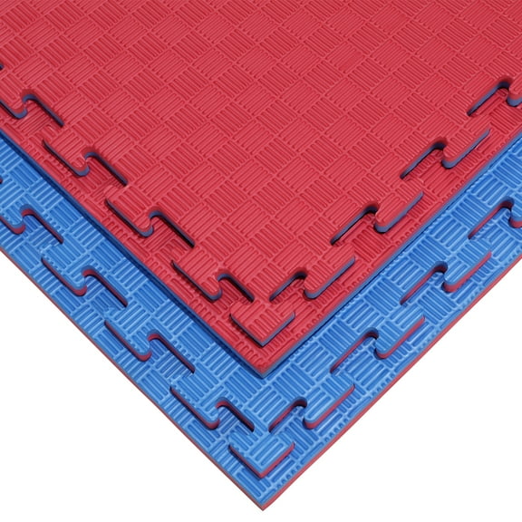 Piso Tatami Bicolor Fire Sports Tatami/Piso/Azul Rojo