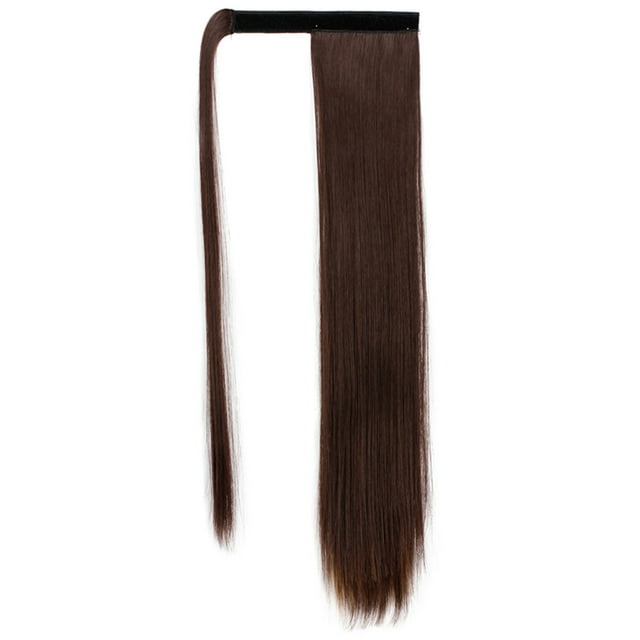 xiaxaixu Extensions de Cheveux Queue de Cheval Longue Naturelles Douces à Enrouler Droites à Clip pour Femmes