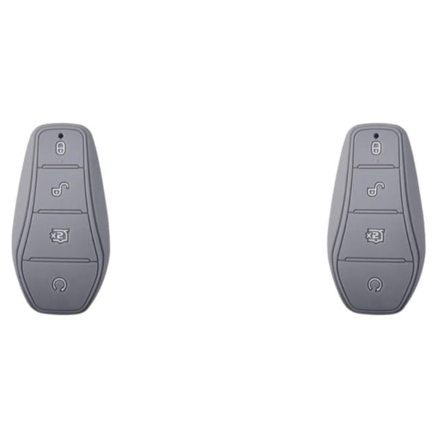 VONKY Soft Silicone Case For Car Keys Easy Pressing Buttons Fit Soft And Elastic Cover For BYD Atto Gray 9 x 5cm 2Set