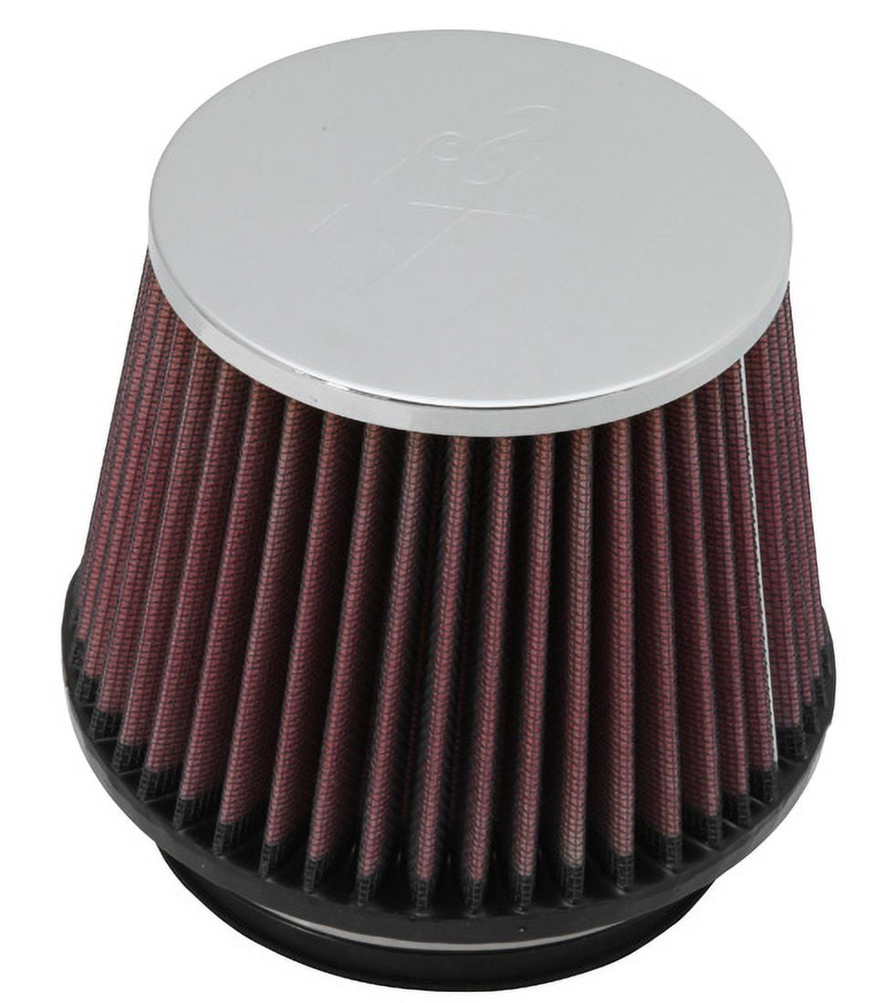 K&N Universal Clamp-On Air Filter: High Performance, Premium, Washable, Replacement Engine Filter: Flange Diameter: 2 In, Filter Height: 2 In, Flange Length: 0.625 In, Shape: Round, RC-2440