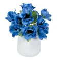 thumbnail image 4 of 13-inch Artificial Silk Blue 5 Heads Anemone Flower Pick, for Indoor Use, by Mainstays, 4 of 8