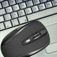 thumbnail image 2 of jesticaly Computer 2.4Ghz Wireless Optical Mouse Quick Speed Low Latency 6 Buttons Plastic Gaming Mice Desktop PC Portable Matte Black 1Set, 2 of 6
