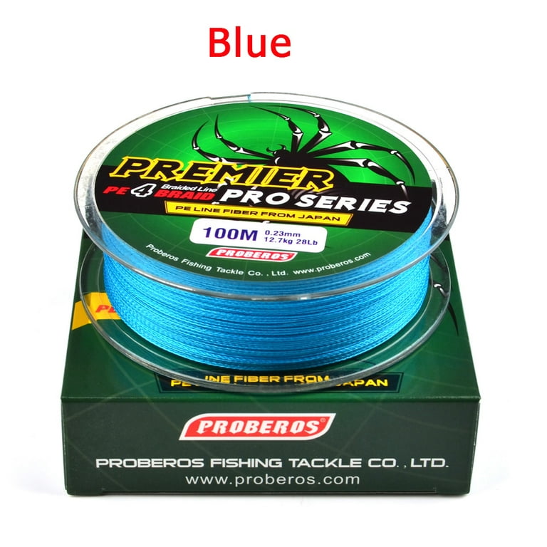 Glorystar 100m Super Strong Braided Wire Fishing Line PE Material Multifilament Carp Fishing Rope Color:Yellow Line Number:0.4/6LB