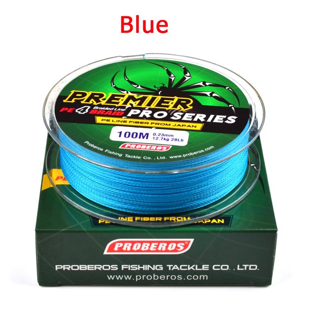 100M Super Strong Braided Wire Fishing Line PE Material Multifilament Carp Fishing Rope Color:blue Line Number:1.5/20 LB