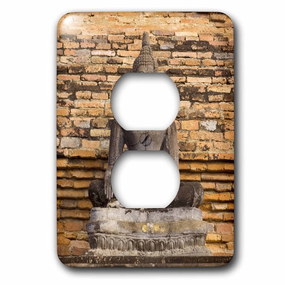 Buddha at Wat Mahathat, Thailand-AS36 AWR0019 - Alison Wright 2 plug outlet cover lsp-70812-6