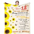 thumbnail image 1 of LHSHID 12 Year Old Girl Birthday Gifts Blanket Flannel Soft and Comfortable Anti static Bed Sofa Blanket 50x60in, 1 of 5