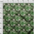 thumbnail image 3 of oneOone Cotton Jersey Green Fabric Ocean Jelly Fish Sewing Craft Projects Fabric Prints By Yard 58 Inch Wide, 3 of 4