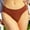 Coffee, variant on Womens Underwear Mid Waist Seamless Panties Solid Color Breathable Booty Lifting Briefs Underwear, Green, M