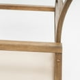 thumbnail image 4 of GDF Studio Abraham Outdoor Acacia Wood Club Chairs with Cushion, Set of 2, Natural and Cream, 4 of 7