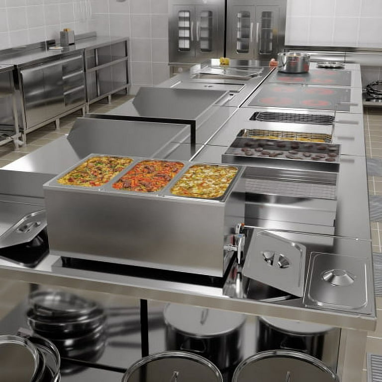 Koolmore Commercial Bain Marie Countertop Food Warmer, Soup Station