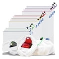thumbnail image 3 of OULII 5pcs Grocery Bags Reusable Polyester Fibre Wash Machine Safe for Fruits and Vegetables, 3 of 7