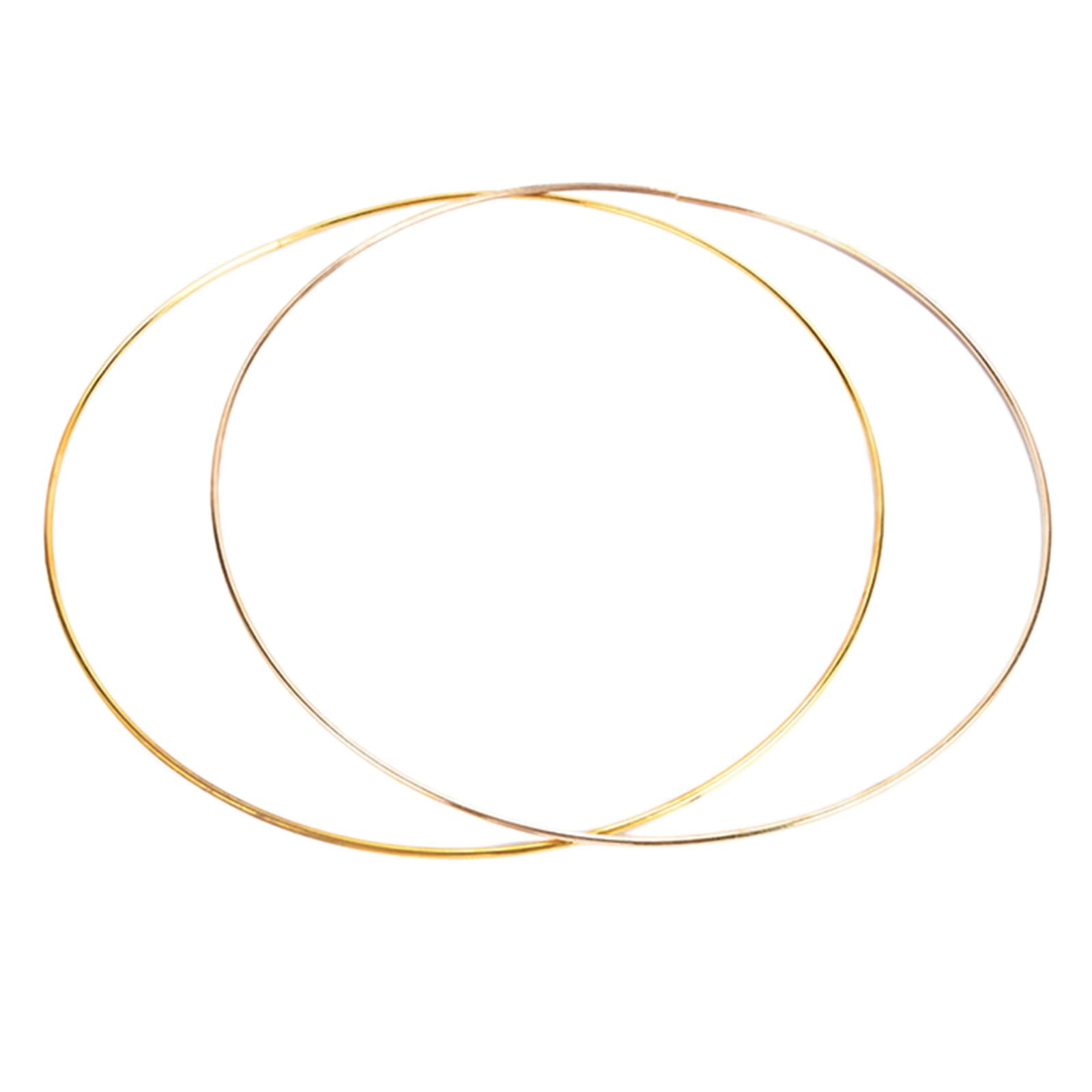 FVDPWYE 10 Pieces Metal Floral Hoop Centerpiece DIY Floral Wreath Wire Hoop Circle Dream 4mmx40cm