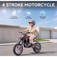 thumbnail image 4 of 40CC Kids Dirt Bike, 4-Stroke Gas Powered Mini Motorcycle for Kids Ages 6-14, 25MPH Youth Off Road Dirt Bike with Dual Disc Brakes, Full Suspension, No Oil Mixing, Easy Start, 4 of 9
