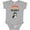 AC-Heather Grey, variant on Siberian Husky Dog Puppy Boys or Girls Baby Bodysuit
