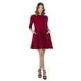thumbnail image 2 of Womens Fit and Flare Pocket Dress, 2 of 9